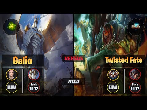 MagiFelix GALIO (Mid) [Aftershock] VS TWISTED FATE - Challenger EUW Patch 10.12