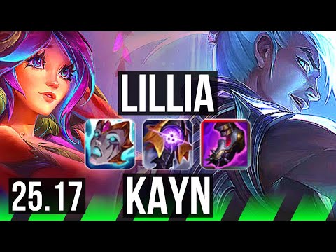 LILLIA vs KAYN (JGL) | 12/2/9, Dominating | KR Diamond | 25.17
