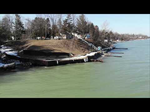 Lexington shoreline by drone Feb 2020