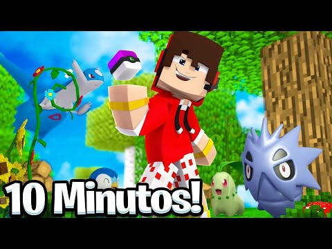 Minecraft: QUANTOS POKÉMON EU CONSIGO CAPTURAR EM 10 MINUTOS?
