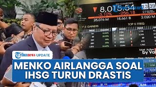 IHSG Anjlok Parah hingga Trading Halt, Menko Airlangga Minta Masyarakat Jangan Panik Dulu
