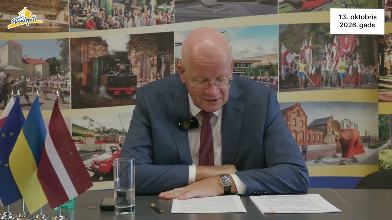 VIDEO: G. Blumbergs par Ventspils aktualitātēm – 13.10.2026.
