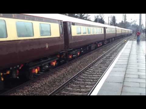 RARE Charter train passing Acton Mainline - 16th March 2013