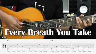 Download lagu Every Breath You Take - The Police - Fingerstyle Guitar Tutorial   TAB & Lyrics mp3