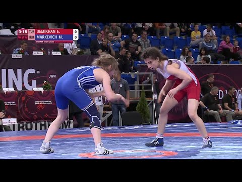 BRONZE FW - 48 kg: E. DEMIRHAN (TUR) df. M. MARKEVICH (BLR), 2-1