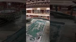 When Your Cruise Ship Swimming Pool Becomes a Wave Pool in a Storm #shorts