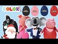 Sing Movie Colors for Children to Learn with Rosita,Buster Moon   Colours for Kids   Learning Videos