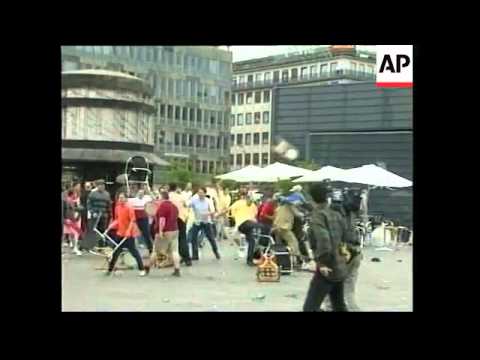 DENMARK: FOOTBALL RIOTS