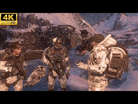 Antarctica Chemical Cargo Operation - Advanced Warfare - 4K Ultra Realistic Graphics Gameplay