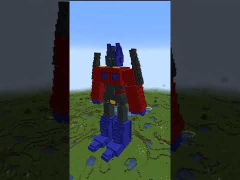 Minecraft: TRANSFORMERS OPTIMUS PRIME BUILD CHALLENGE ( 190,000 Blocks )