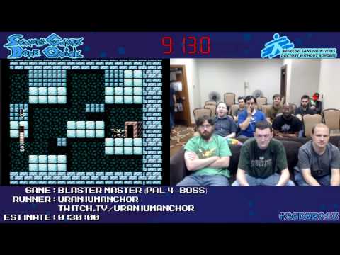 Blaster Master :: SPEED RUN (0:26:58) (PAL, 4-Boss) [NES] *Live at #SGDQ 2013*