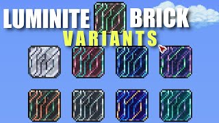 New Blocks in Terraria! Luminite Brick Variants and what they look like!