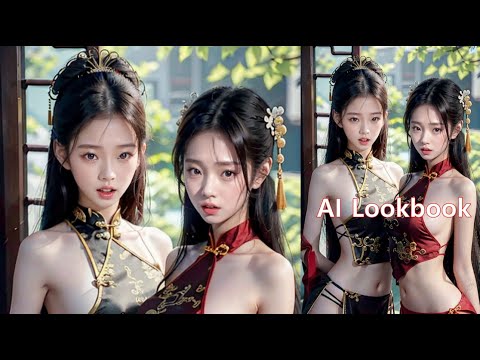 AI 룩북 AI Lookbook 💋China Doll💋 チャイナ·ドール l 차이나돌 l #lookbook ai lookbook ai 룩북 4K AI art