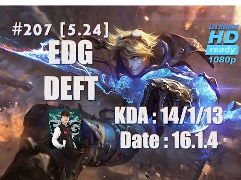 16.1.4 LPL EDG Deft Bot Lane Ad Carry Ezreal(vs Missfortune) Hardcarry[1080p]#207