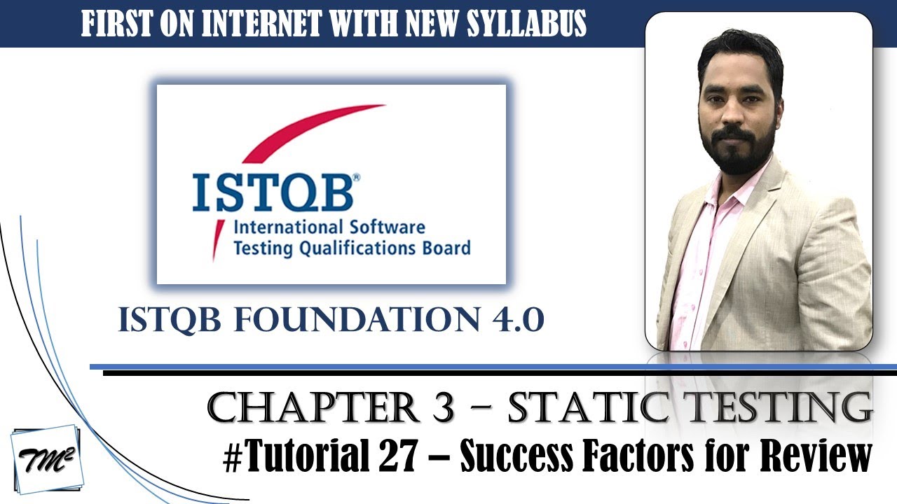 ISTQB FOUNDATION 4.0 | Tutorial 27 | Success Factors for Review | ISTQB Foundation Tutorials