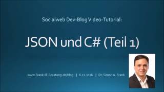 Tutorial: JSON und C# (Teil 1)