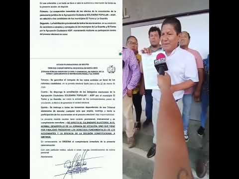 El Tribunal Departamental de Santa Cruz dispone la habilitación de la sigla ASIP para el municipio…