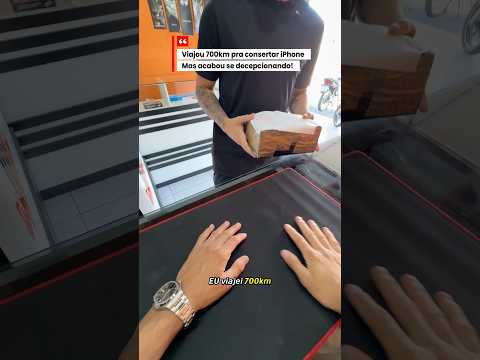 Viajou 700 km só pra consertar um iPhone 16 Pro Max! #iphonex #iphone11 #vaiprofy #reels #fypage