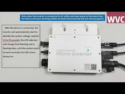 600W 700W 800W Solar Grid Tie MPPT Waterproof Micro Inverter  Phone APP Control video