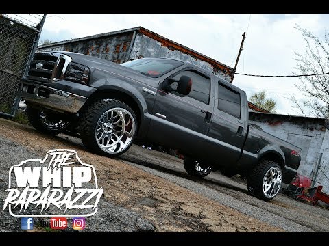 Ford F-250 on 24" X 14" Fuel Forged FF19 Wheels Done by Kc Customs