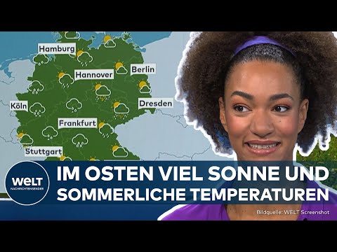 WETTER IN DEUTSCHLAND: Regen im Westen Sonne im Osten! Schauer, Gewitter und Spätsommerhitze!