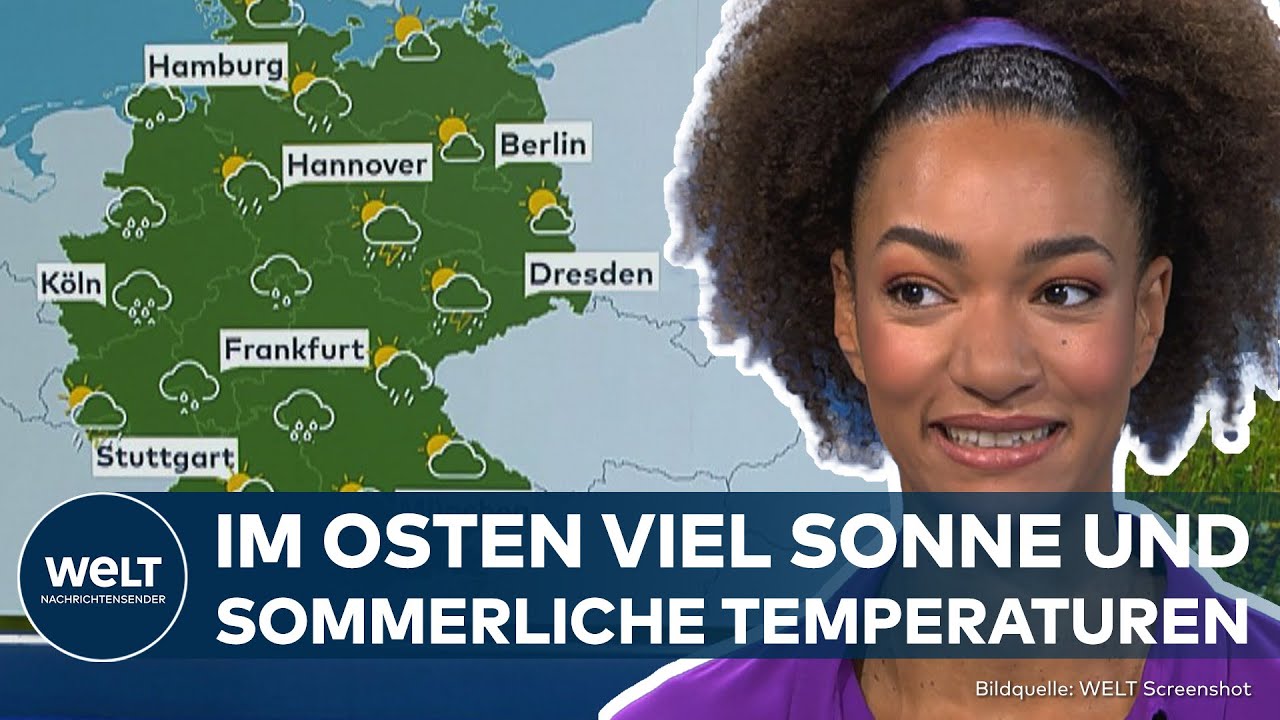 WETTER IN DEUTSCHLAND: Regen im Westen Sonne im Osten! Schauer, Gewitter und Spätsommerhitze!