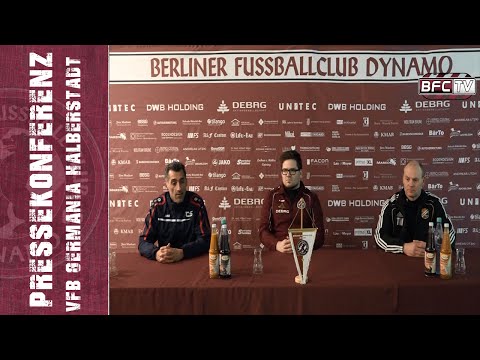 19.Spieltag - Regionalliga Nordost - BFC Dynamo - VfB Germania Halberstadt 1:1 - 05.02.2016 - PK