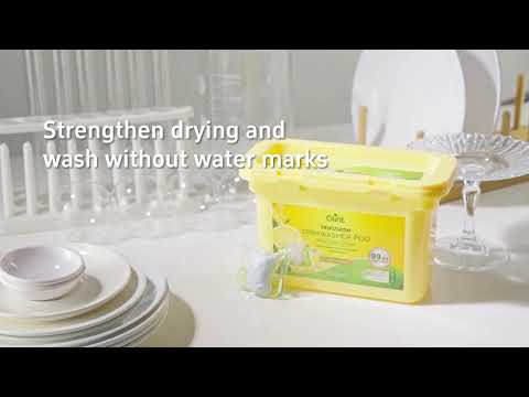 Gambar Glint Lemon Zest Sabun Kapsul Mesin Cuci Piring Set 25 Pcs - Kuning