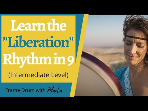 Learn a Frame Drum Intermediate "Liberation" Rhythm with Marla