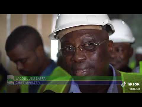 The construction of the new Lungi Airport in Sierra Leone