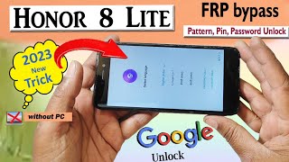 Honor 8Lite FRP bypass without PC 🔥👉 2023 new trick|| Honor 8 lite google account unlock #honor8lite