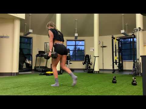 DB Walking Lunges
