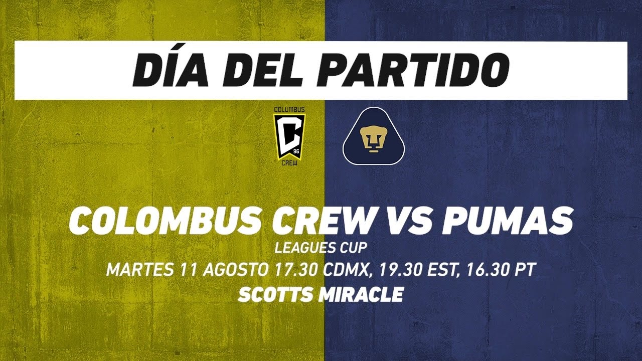 Columbus Crew vs Pumas, frente a frente: Futbol