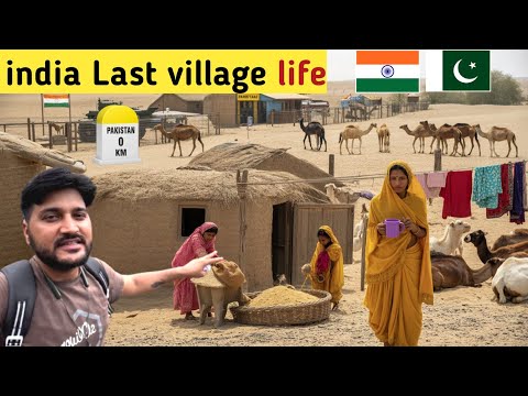 India last village rural life at pakistan border||Border village of india||Rajasthan