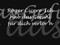 Roger Cicero - Hab das Gefühl verloren
