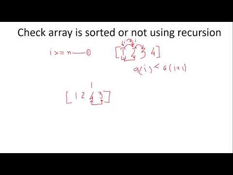 Program To Check If An Array Is Sorted Or Not Using Recursive Method Recursion Codequestion