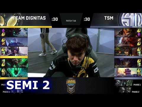 TSM vs Dignitas | Game 2 Semi Finals S7 NA LCS Summer 2017 Play-Offs | TSM vs DIG G2 SF