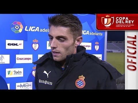 Entrevista a David López tras el Real Jaen (2-2) RCD Espanyol - HD
