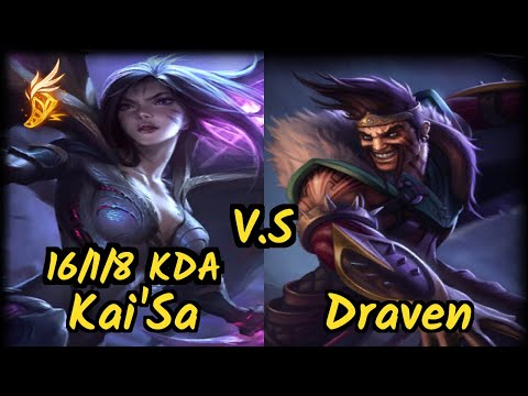 Madness (KAI'SA) vs DRAVEN - 16/1/8 KDA BOTTOM ADC GAMEPLAY - EUW Ranked DIAMOND