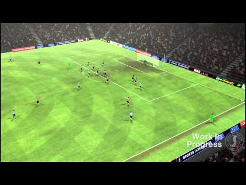 Football Manager 2012 match engine gameplay video