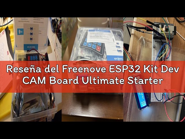 Vídeo relacionado con Freenove ESP32 Kit Dev CAM Board Ultimate Starter Kit, 32 bits de 240 MHz de Doble núcleo, Cámara a Bordo WiFi+BT, Tutorial de 795 Páginas, Código Java Python C, 122 Proyectos, 240 Artículos