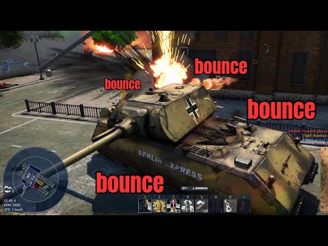 Maus Tank Bouncing Everything For 5 Minutes Straight : War Thunder