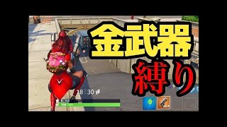 【Fortnite】金武器縛り‼金武器が最強だとはっきり分かる試合ｗｗ