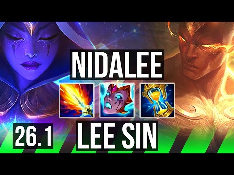 NIDALEE vs LEE SIN (JGL) | 63K damage | KR Master | 26.1