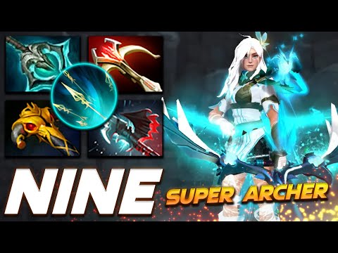 Nine Windranger Super Archer - Dota 2 Pro Gameplay [Watch & Learn]