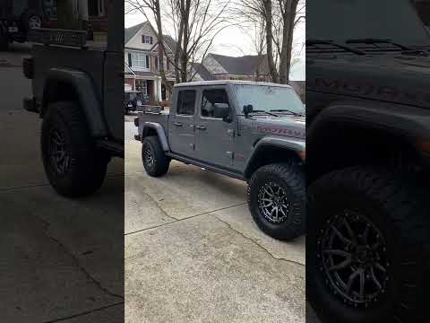 Jeep Gladiator with Fuel Off-road Rebel 5 Wheels on 35's -Build Complete #shorts