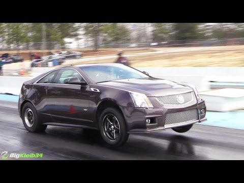 9-Second Record CTS-V Pulling Wheelies - This Thing is BAD