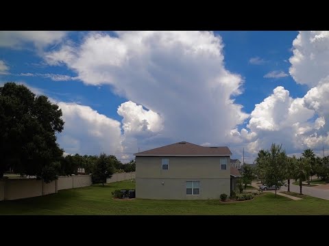 12 Hour Time-Lapse of Summer Weather in Florida