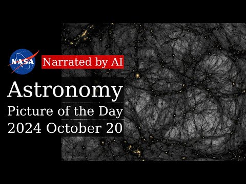 APOD: 2024-10-20 - Dark Matter in a Simulated Universe (Narrated by Brian)