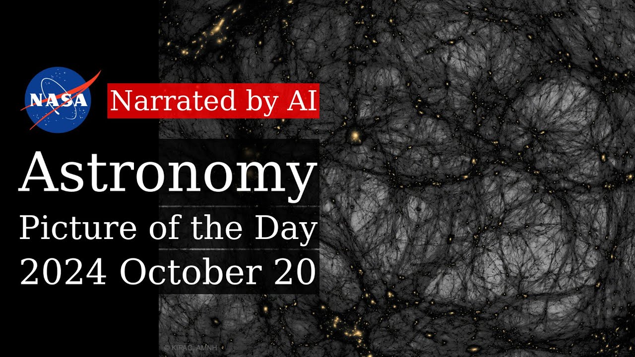 APOD: 2024-10-20 - Dark Matter in a Simulated Universe (Narrated by Brian)